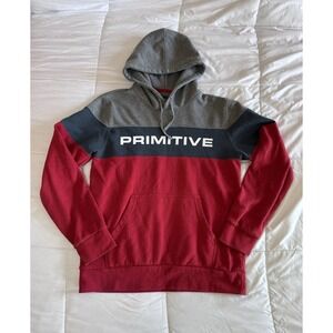 Vintage Primitive Hoodie Sweatshirt Surf Skate Spellout Logo Y2K Size Small